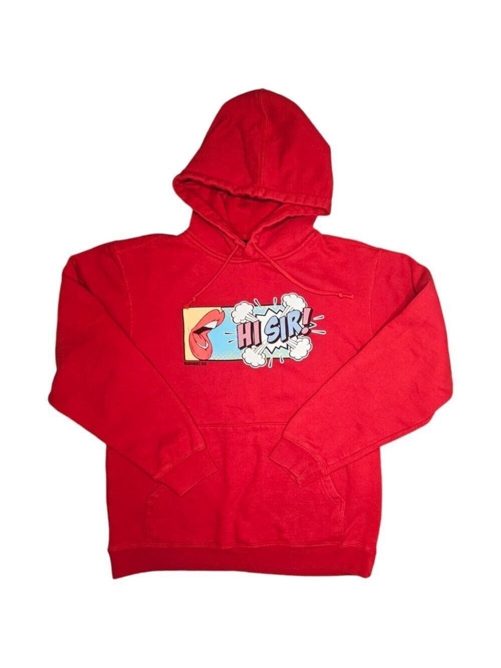 Broski Sweater Red Hoodie Pullover Womens Medium